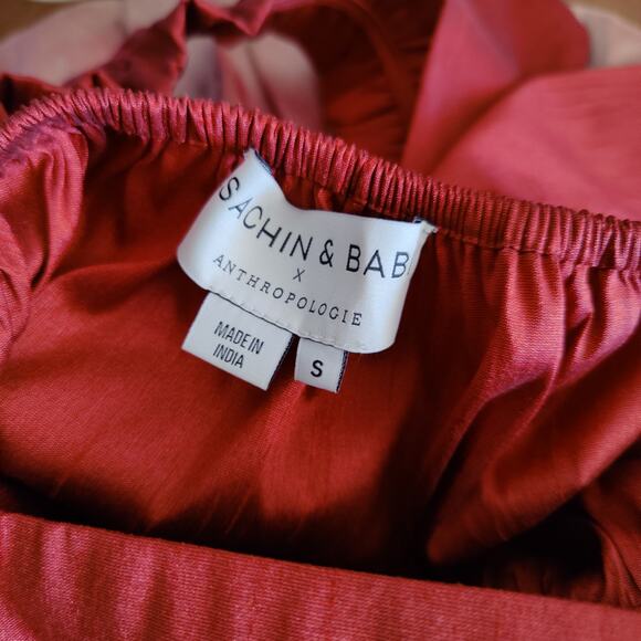 Sachin & Babi colored block flouncy blouse - Picture 3 of 7